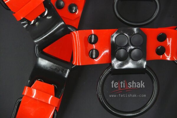 Red Shine Bulldog Harness - Image 2