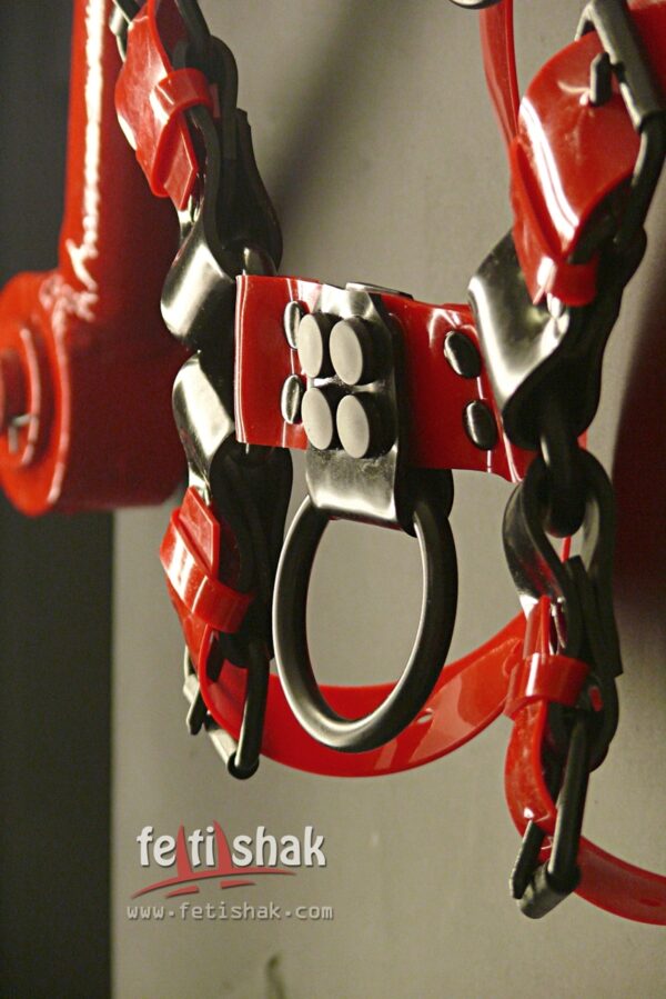 Red Shine Bulldog Harness - Image 3